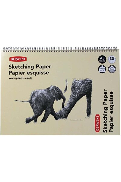 Derwent - Sketch Book 30 Sheets 165gsm Landscape A3 Size - AR2300141