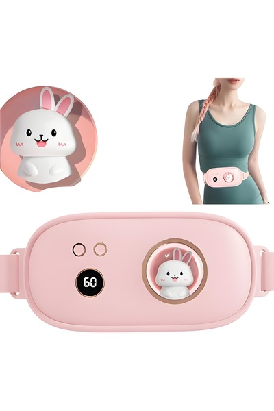 Tim Aparat centura abdominala pentru incalzire si masaj, anti dureri menstruale, cu vibromasaj, portabil