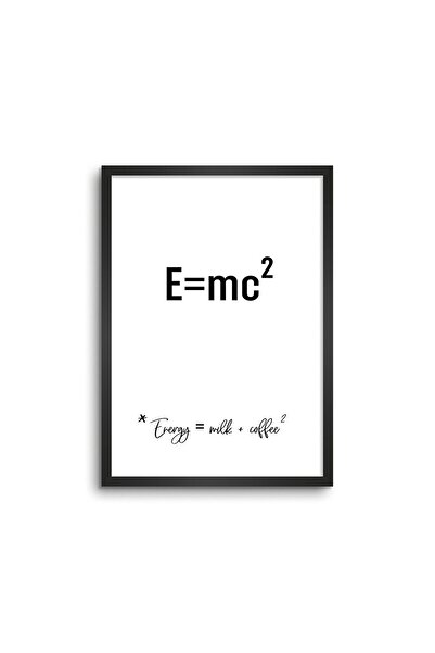 ALAYRA International ملصق فني مؤطر لتزيين الجدران، يجسد نظرية أينشتاين عن الق...