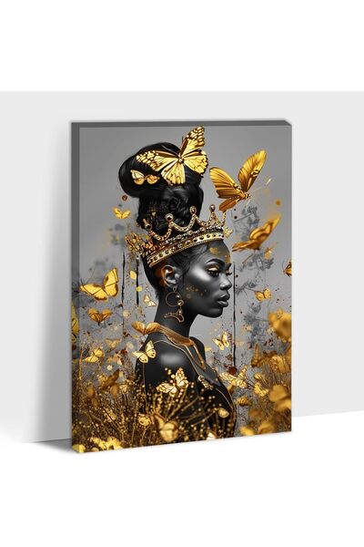 ALAYRA International لوحة جدارية قماشية من تصميم ألايرا، تصور نساء سوداوات ذه...