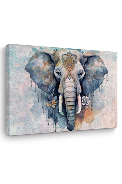 ALAYRA International لوحة جدارية قماشية بتصميم فيل عتيق من ALAYRA، ديكور جدار...