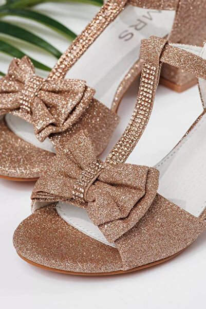 Zaira Ροζ-χρυσά υφασμάτινα σανδάλια για κορίτσια Nico2 #22013 - 30
