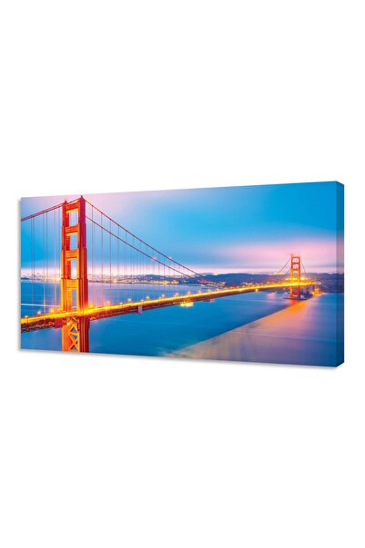 ALAYRA International لوحة جدارية من قماش ألايرا، سان فرانسيسكو، الجسر، قطعة و...