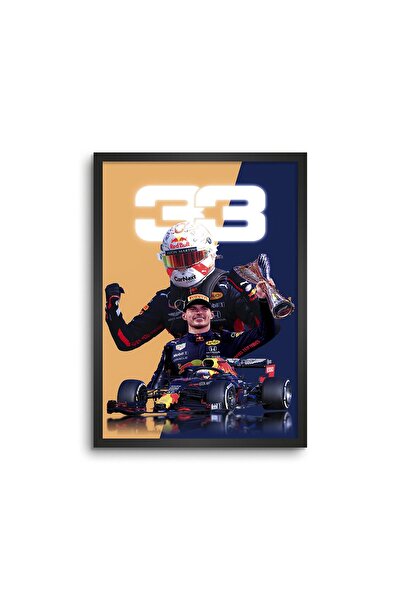 ALAYRA International ALAYRA Max Verstappen 33 V2 Wall Decoration Art Framed P...