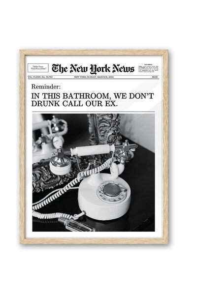 ALAYRA International لوحة جدارية مؤطرة من خشب البلوط الطبيعي من ALAYRA، بتصمي...