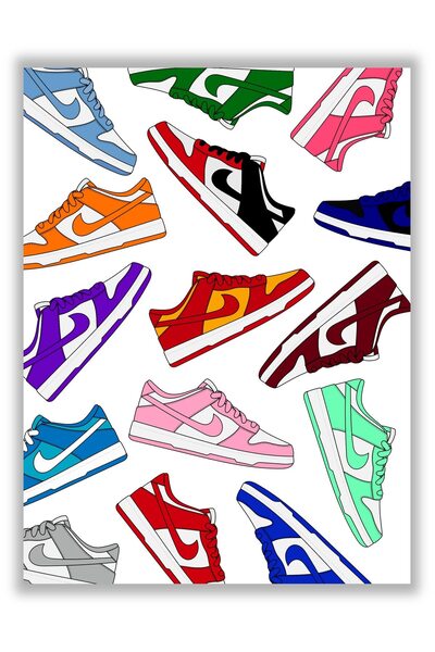 ALAYRA International ALAYRA Custom Dunk Low Sneaker Poster – (12x16 Inch) Unf...