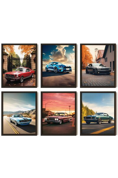 ALAYRA International ملصقات سيارات العضلات الكلاسيكية من ALAYRA لغرفة الأولاد...