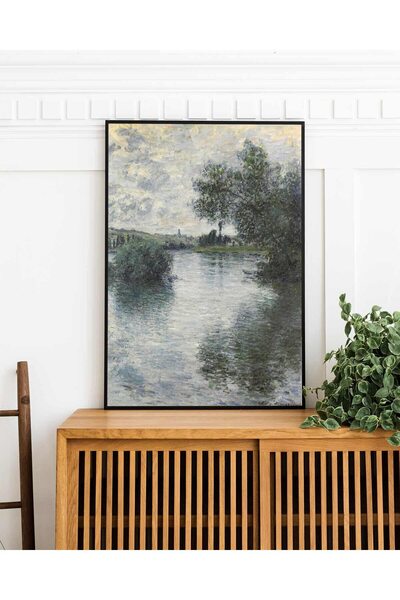 ALAYRA International لوحات جدارية مطبوعة على قماش بدون إطار من ALAYRA، مقاس 16 × 24 بوصة، ملصقات ومطبوعات مونيه عتيقة لتزيين الجدران.