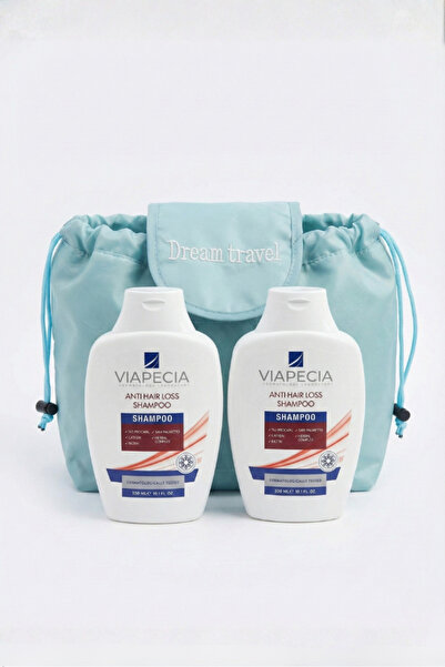 Viapecia Saç Dökülmesine Karşı Şampuan 300 ml - 2 adet + Hediye Çanta