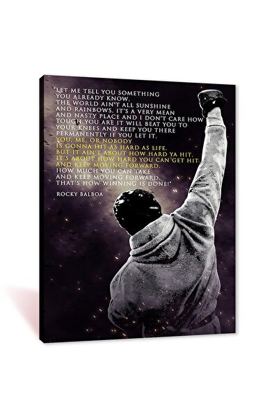 ALAYRA International ALAYRA Rocky Balboa Motivational Quote Movie Poster Deco...