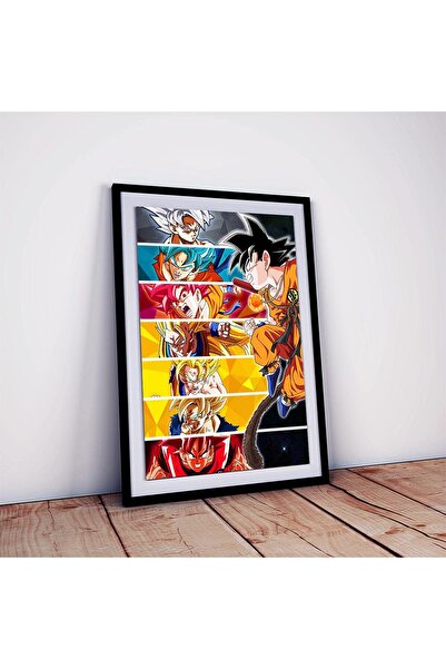 ALAYRA International ملصق ALAYRA Goku مع إطار لتزيين الغرف والمنازل، جودة طبا...