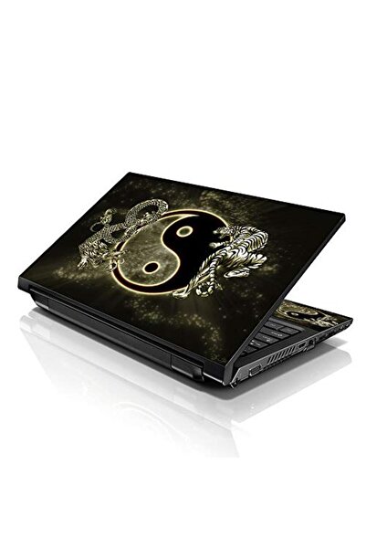 ALAYRA International غطاء حماية للكمبيوتر المحمول ALAYRA مقاس 15 و15.6 بوصة، بتصميم تنين ونمر بألوان زاهية (ين يانغ) متوافق مع أجهزة HP وDell وLenovo.