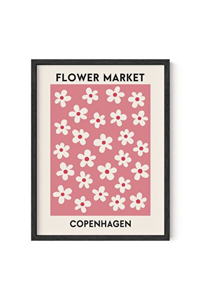 ALAYRA International ملصق سوق الزهور من ألايرا، لوحات جدارية مطبوعة بالزهور، ...