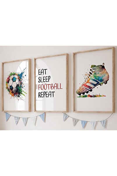 ALAYRA International مجموعة ألايرا لكرة القدم، 3 مطبوعات بدون إطار - أحذية وك...