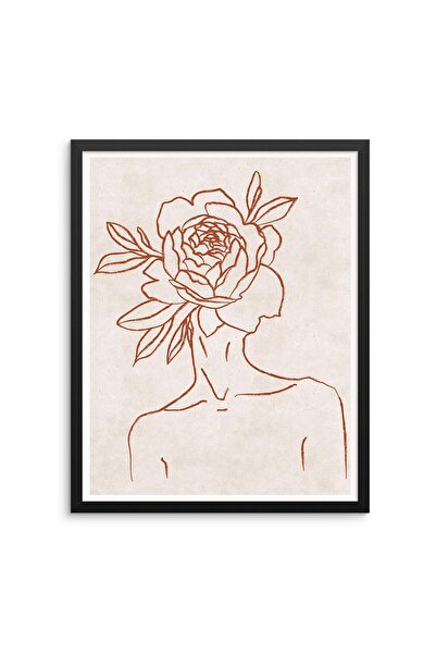 ALAYRA International ألايرا، بكل صدق، لوحة جدارية مطبوعة بتصميم تجريدي لشكل ج...