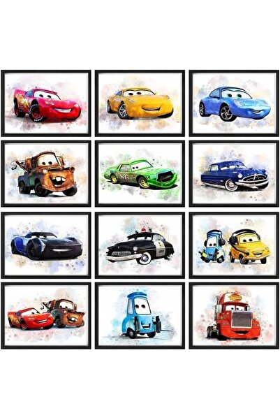 ALAYRA International ملصق فيلم سيارات من الألف إلى الياء من ALAYRA Print، مطب...