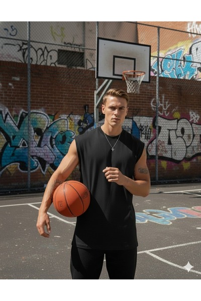 BW Bravely Wear ERKEK SIFIR KOL DÜZ BASIC KOLSUZ SPORCU ATLET