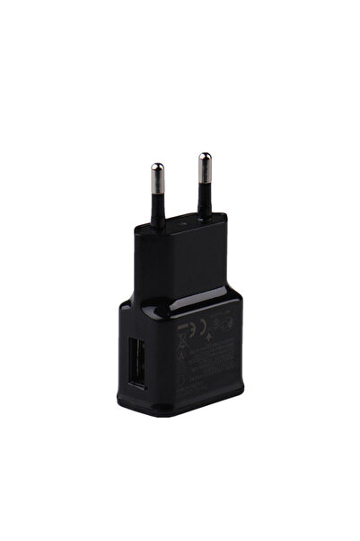 Choice شاحن USB أسود 1USB 5V 2A شاحن USB مزدوج للهواتف المحمولة بمقبس الاتحاد...