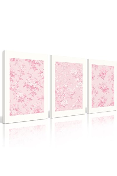 ALAYRA International ALAYRA Pink Floral Wall Art Chinoiserie Flower Wall Deco...