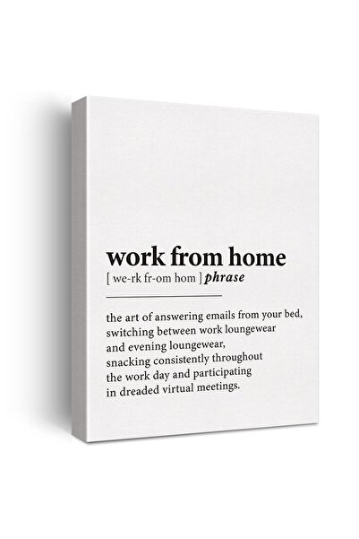 ALAYRA International لوحة جدارية مطبوعة على قماش بتصميم تعريف العمل من المنزل...