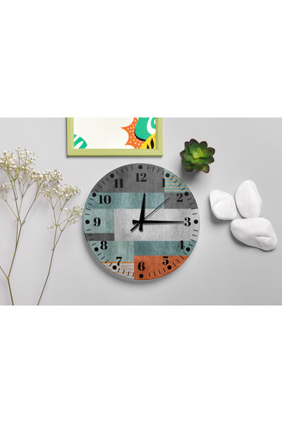 M&H Quality Modern Patterned Wall Clock – Silent Sweep Movement, Stylish Decorative Design