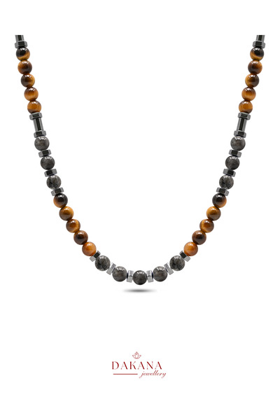 DAKANA JEWELLERY Certified Spectrolite Stone Pisces Zodiac Sign Men's Natural...