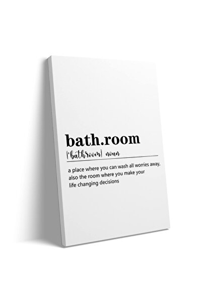 ALAYRA International ALAYRA Bathroom Definition Wall Art Bathroom Canvas Pict...