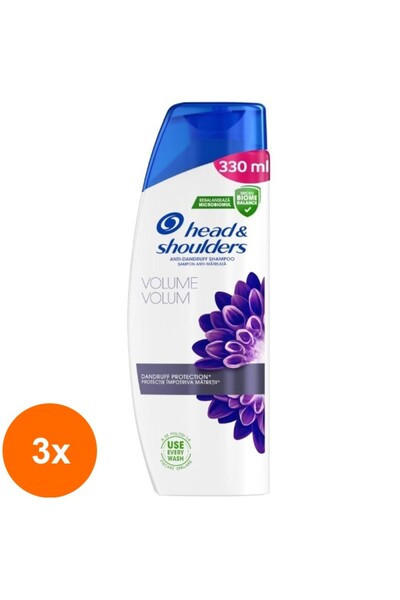 Head & Shoulders Set 3 x Sampon Volume, 330 ml