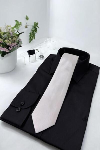 Sarar Microfibre 7 cm Grey Tie Kr-103