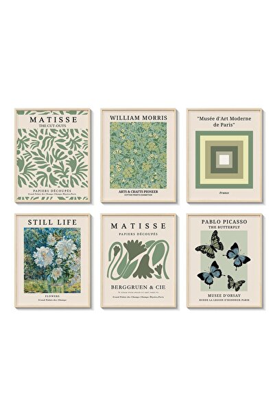 ALAYRA International ملصقات سوق الزهور باللون الأخضر المريمي من ألايرا لتزيين...