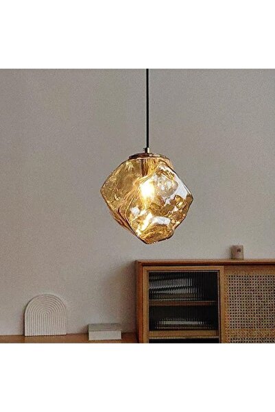 LEDZONE Chandelier 1 Socket E14 LZ1002-1 Brown