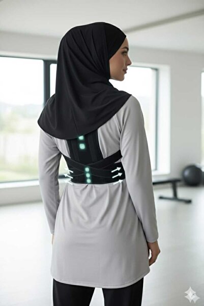 UYDEE Dik Duruş Korsesi Kambur Önleyici Sırt Omuz Korse Dik Durmak Kifoz Skol...