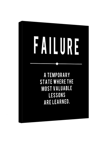 ALAYRA International لوحة جدارية ملهمة من ALAYRA - اقتباسات تحفيزية عن الفشل في ريادة الأعمال