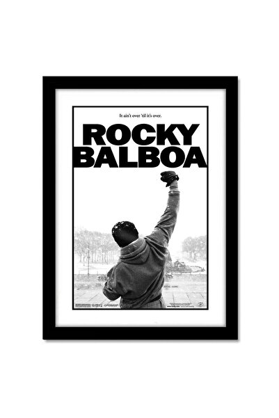 ALAYRA International ألايرا - إطار ملصق هوليوودي لفيلم روكي بالبوا، مؤطر بزجا...