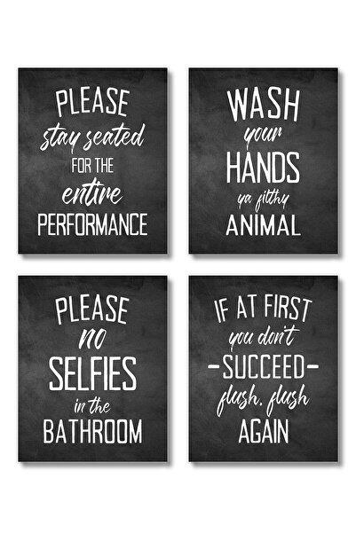 ALAYRA International لوحات جدارية مرحة لتزيين الحمام من ALAYRA (بدون إطار، 8 ...