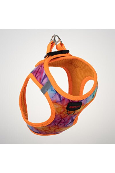 DOCA Desenli Air-Mesh Göğüs Tasması Kedi Köpek Göğüs Tasması