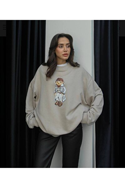 Classy Teddy Baskılı Sweatshirt