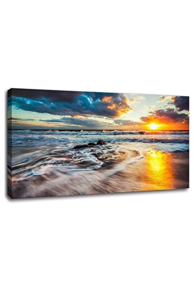 ALAYRA International ALAYRA -Large Beach Canvas Wall Art Bedroom Accessories ...