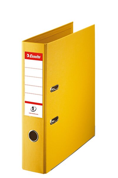 Esselte Biblioraft No.1 Power, PP/PP, partially recycled, FSC certified, A4, 75 mm, yellow