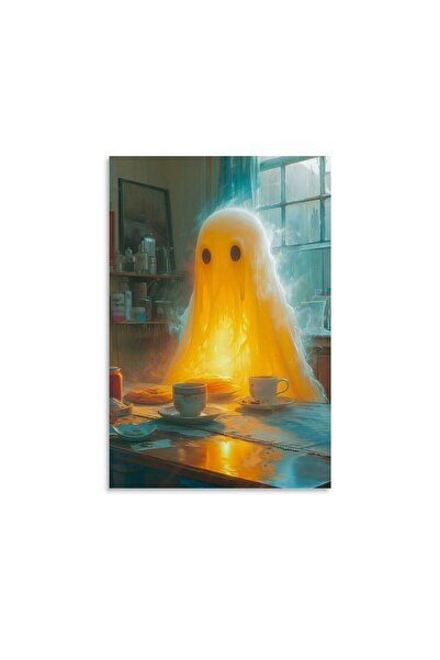 ALAYRA International ALAYRA Vintage Halloween Canvas Wall Art, Funny Ghost Ma...