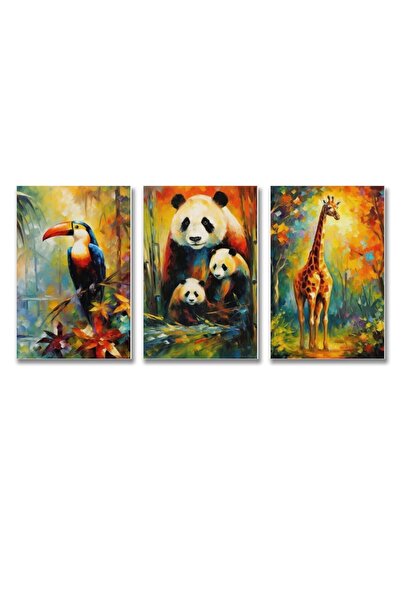 ALAYRA International ALAYRA Woodland Animal Wall Art Jungle Wild Bear Fox Pan...