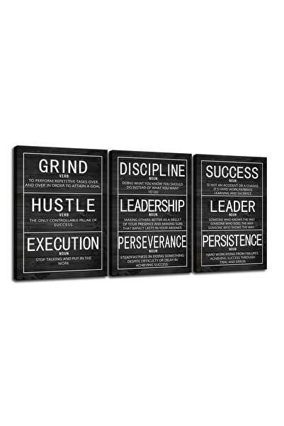 ALAYRA International مجموعة لوحات جدارية قماشية ملهمة من ALAYRA، تتضمن 3 قطع ...