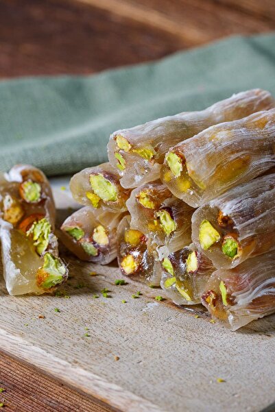 BEN GURME Fitil Lokum - Antep Fıstıklı Sade Fitil Lokum 200 Gram