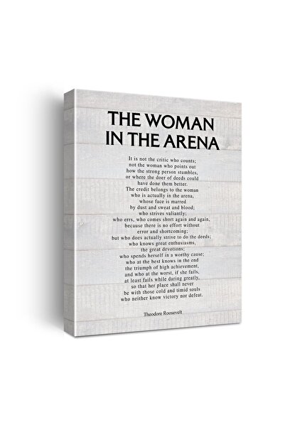 ALAYRA International ALAYRA Motivational the Woman in the Arena Quote Poster ...