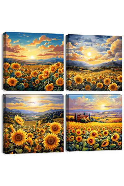 ALAYRA International ديكور جداري من ALAYRA بتصميم زهرة عباد الشمس، لوحة فنية ...