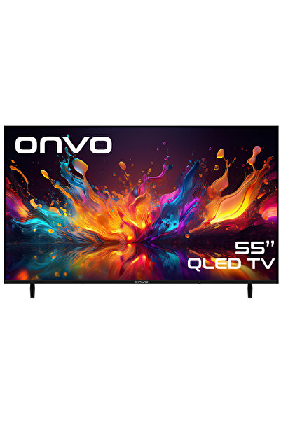 ONVO 55VQ90F3UA 55'' 140 Ekran Uydu Alıcılı 4K Ultra HD Google Smart QLED TV