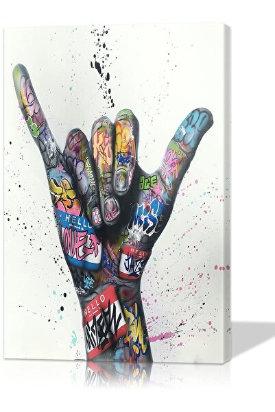 ALAYRA International فن جداري جرافيتي من ألايرا، فن جداري ملون، فن جداري بإشا...