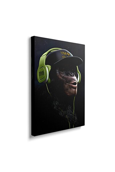 ALAYRA International لوحة مؤطرة من ALAYRA، قرد هيب هوب مرح ولطيف يرتدي قبعة و...