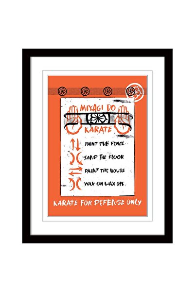 ALAYRA International ALAYRA Cobra Kai Poster with Border and Black Frame (Miy...