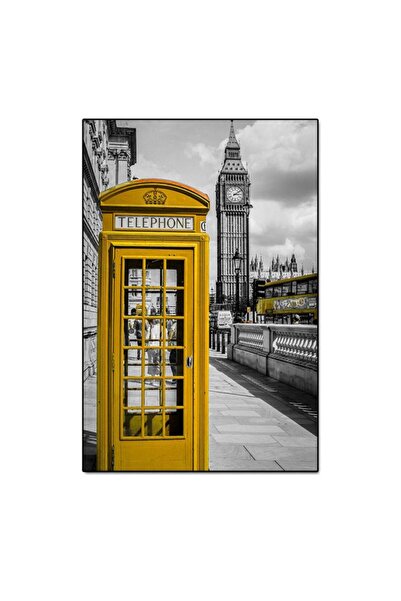 ALAYRA International لوحة فنية حديثة من قماش الكانفاس تصور منظرًا لشارع لندن،...